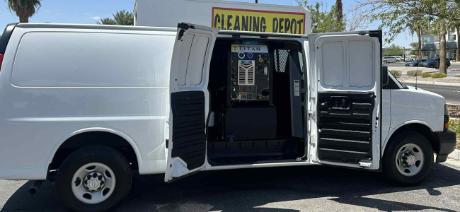 CARPET CLEANING VAN

This is a dream carpet cleaning van, very low miles on pristine cargo 2018 Chevy 2500 EXTENDED van along with the brand new truckmount by Hydramaster, Titan 325. A great midsize unit for all your cleaning needs, from carpet, tile or upholstery in residential or commercial settings. Van title is clean, just 75k miles, EXCELLENT CONDITION, inside and out. LIKE NEW Body & mechanical,  always UP TO DATE WITH OIL CHANGES, absolutely no rust.  FULLY LOADED with power windows, power locks, rear view camera, alarm system , cabin steel divider, bed liner!

PACKAGE INCLUDES LOTS OF ACCESSORIES NEW: